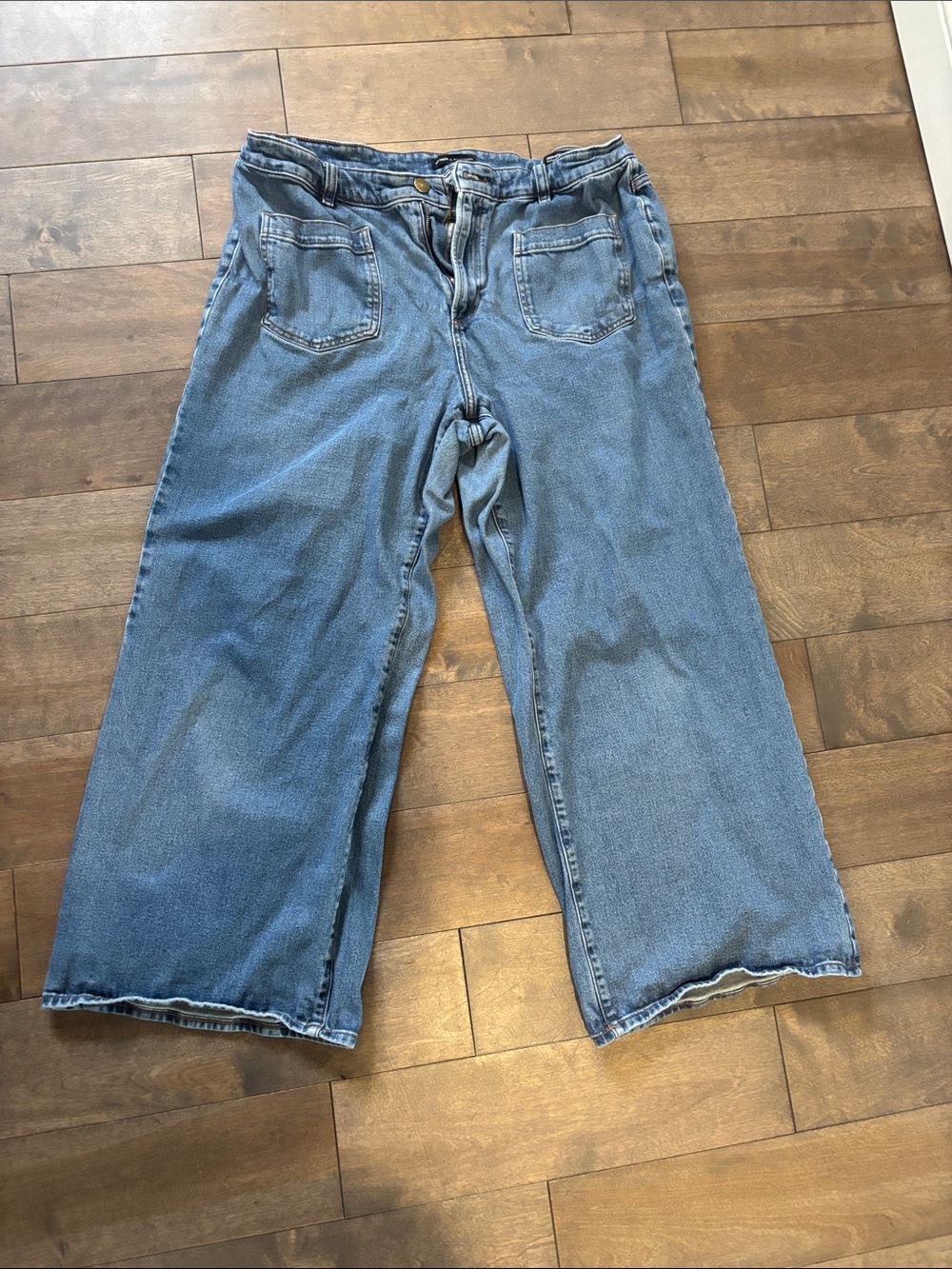 Joe Fresh x Jillian Harris Wide Leg Women's Jeans in Light Blue